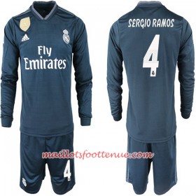 Maillot/Tenue Real Madrid SERGIO RAMOS 4 Enfant Extérieur 2018/2019 Manche Longue